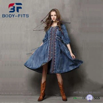 Női hímzett farmer ruhák